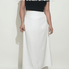A-Line Maxi Skirt – Silk - White