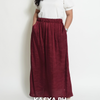 Pleated Skirt - Maroon