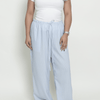 Costa Wide-Leg Pants – Linen - Blue