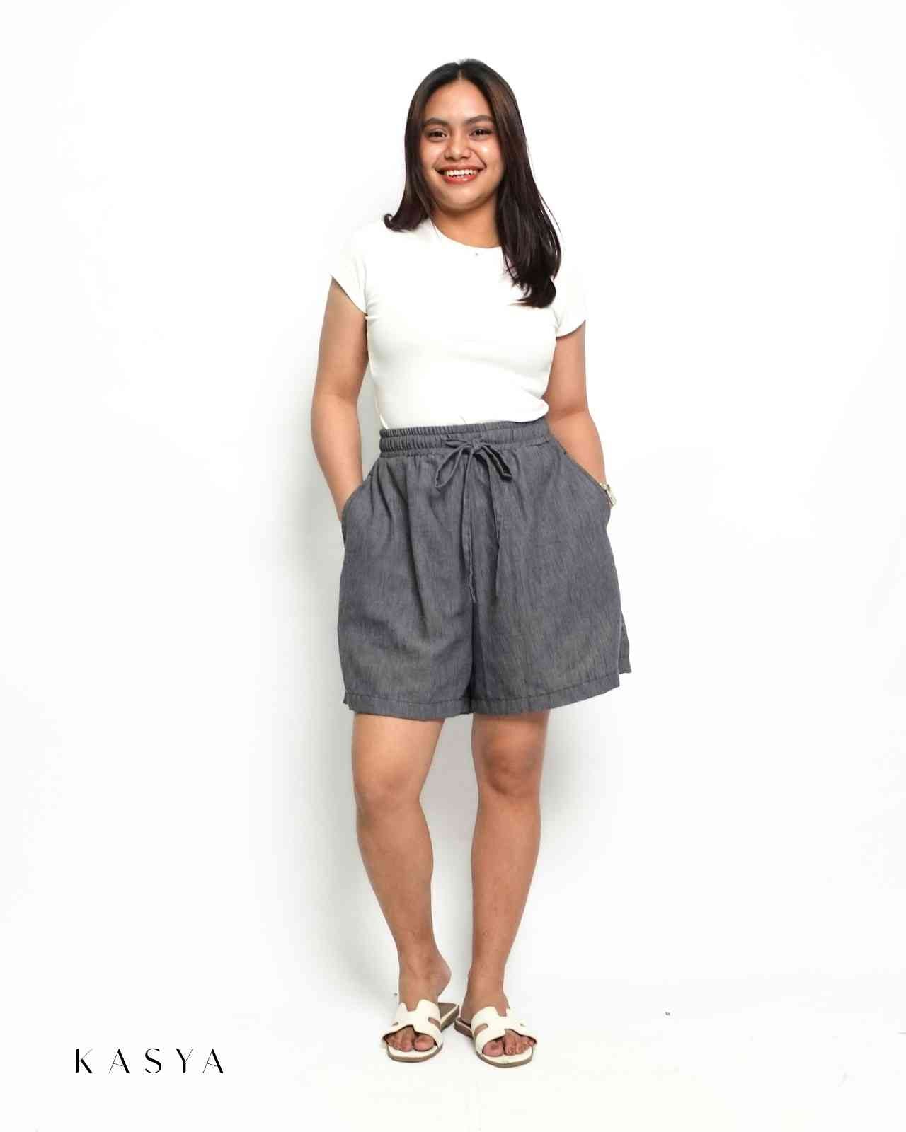 Gale Wide-Leg Shorts - Viscose Linen