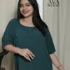 Soft Linen Ava Blouse - Emerald Green