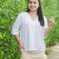 White Aliyah Soft Linen Blouse