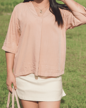 Nude Aliyah Soft Linen Blouse