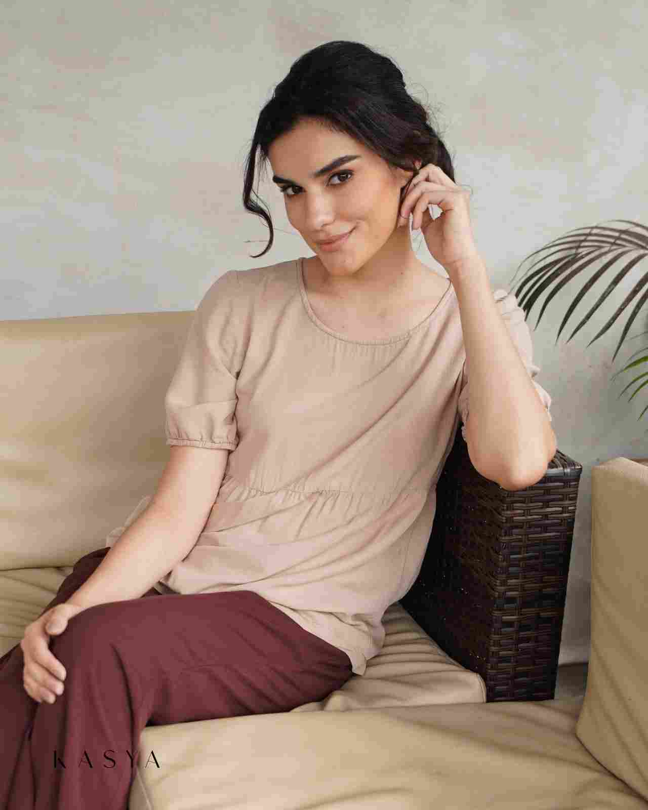Fabi Empire Blouse - Soft Linen