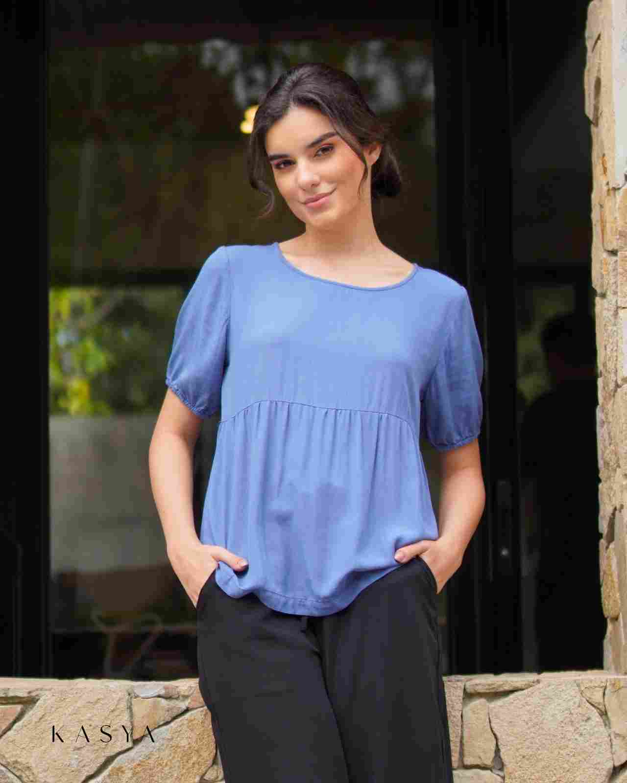 Fabi Empire Blouse - Soft Linen