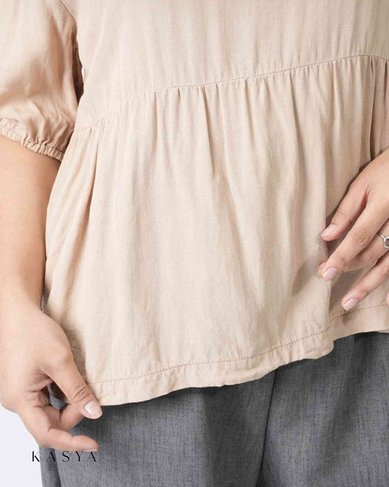 Fabi Empire Blouse - Soft Linen