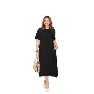 Black Claire Soft Linen Dress