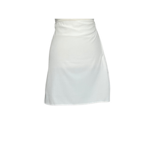 White MiniSkirt A-line with Zipper