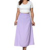 Soft Linen Long Skirts - Lavender