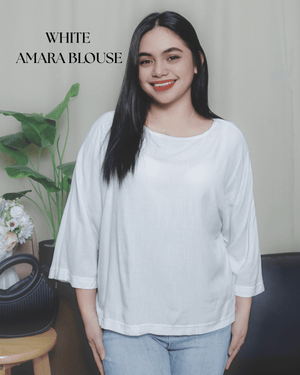 White Amara Soft Linen Blouse