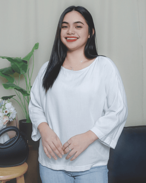 White Amara Soft Linen Blouse