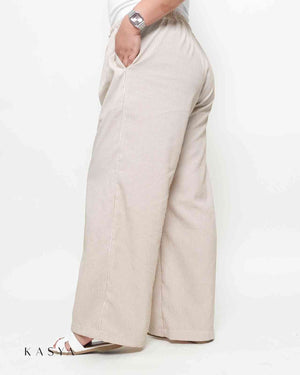 Costa Wide-Leg Pants – Linen