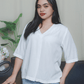 White Aliyah Soft Linen Blouse