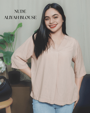 Nude Aliyah Soft Linen Blouse