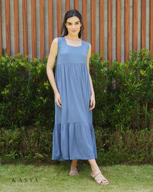 Faye Sleeveless Maxi Dress - Soft Linen