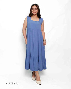 Faye Sleeveless Maxi Dress - Soft Linen