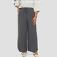 Gray Wideleg Linen Pants by Kasyaph