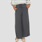 Gray Wideleg Linen Pants by Kasyaph