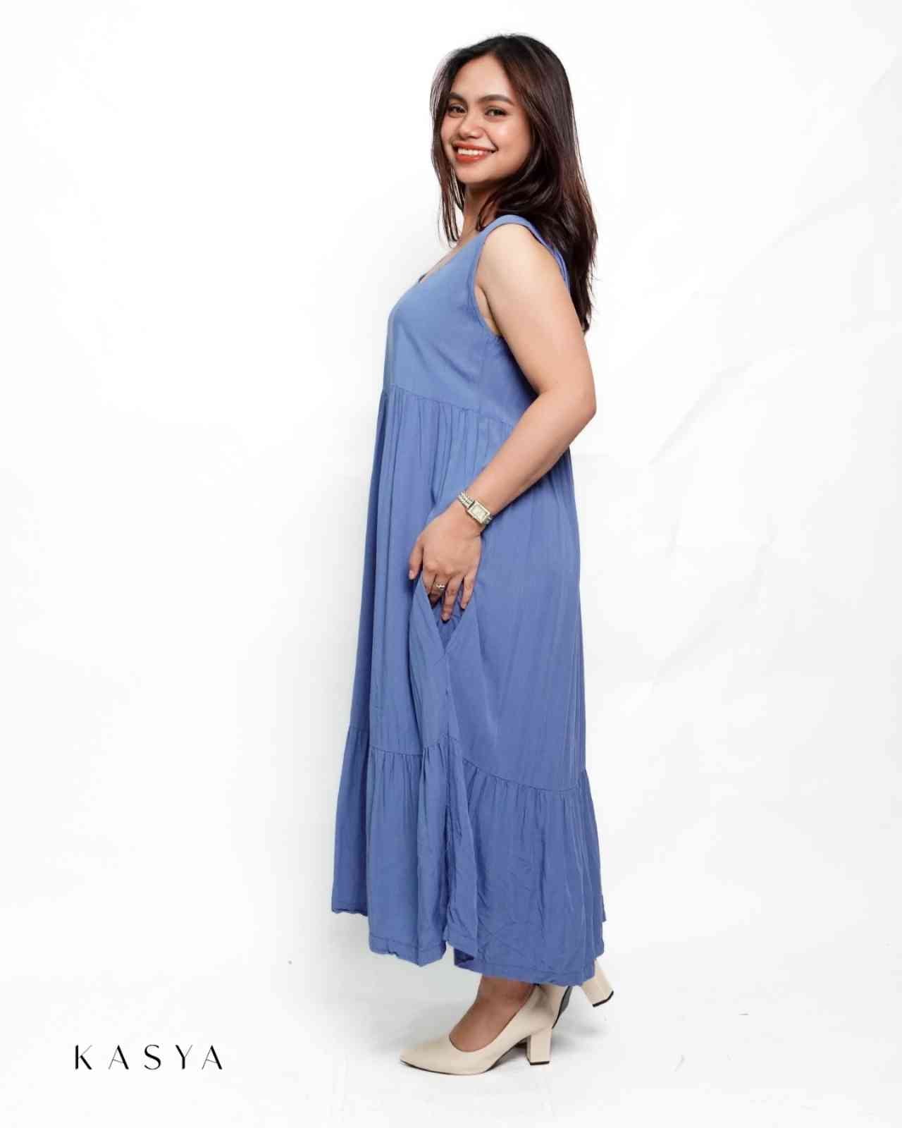 Faye Sleeveless Maxi Dress - Soft Linen