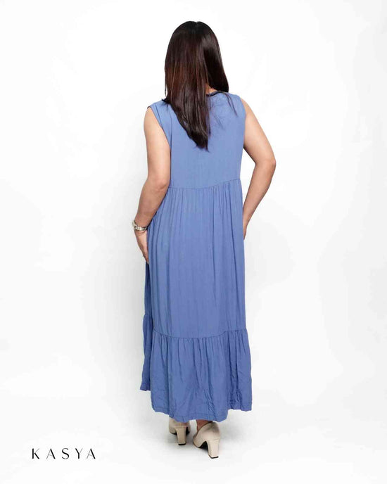 Faye Sleeveless Maxi Dress - Soft Linen