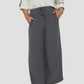 Gray Wideleg Linen Pants