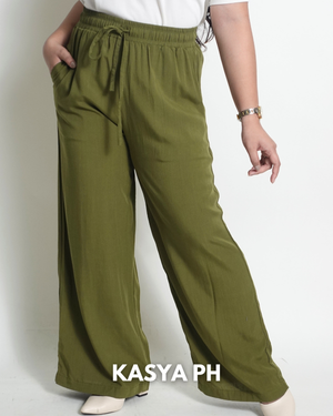 Army Green Wideleg Pants