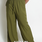 Army Green Wideleg Pants
