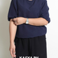 Bea Navy Blue Plain Blouse
