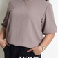 Bea Taupe Plain Blouse