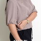 Bea Taupe Plain Blouse