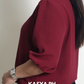 Bea Maroon Plain Blouse