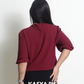 Bea Maroon Plain Blouse
