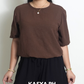 Bea Choco Plain Blouse