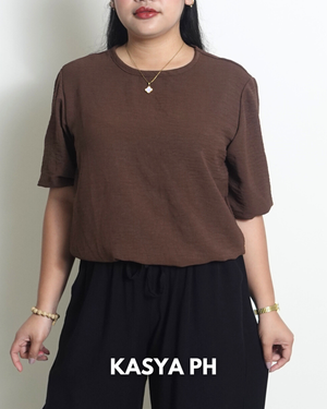Bea Choco Plain Blouse