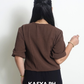Bea Choco Plain Blouse