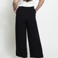 Black Wideleg Linen Pants