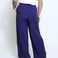 Navy Blue Wideleg Linen Pants