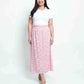 Relaxed Maxi Skirt – Floral Linen
