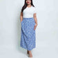 Relaxed Maxi Skirt – Floral Linen