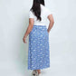 Relaxed Maxi Skirt – Floral Linen