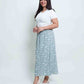 Relaxed Maxi Skirt – Floral Linen
