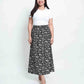 Relaxed Maxi Skirt – Floral Linen