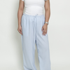 Costa Wide-Leg Pants – Linen - Blue
