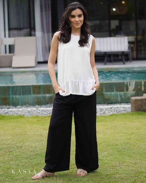 Farah Sleeveless Blouse - Soft Linen