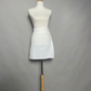 White MiniSkirt A-line with Zipper