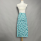 Cotton Spandex Mint Skirt with Slit