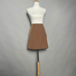 Mocha MiniSkirt A-line with Zipper