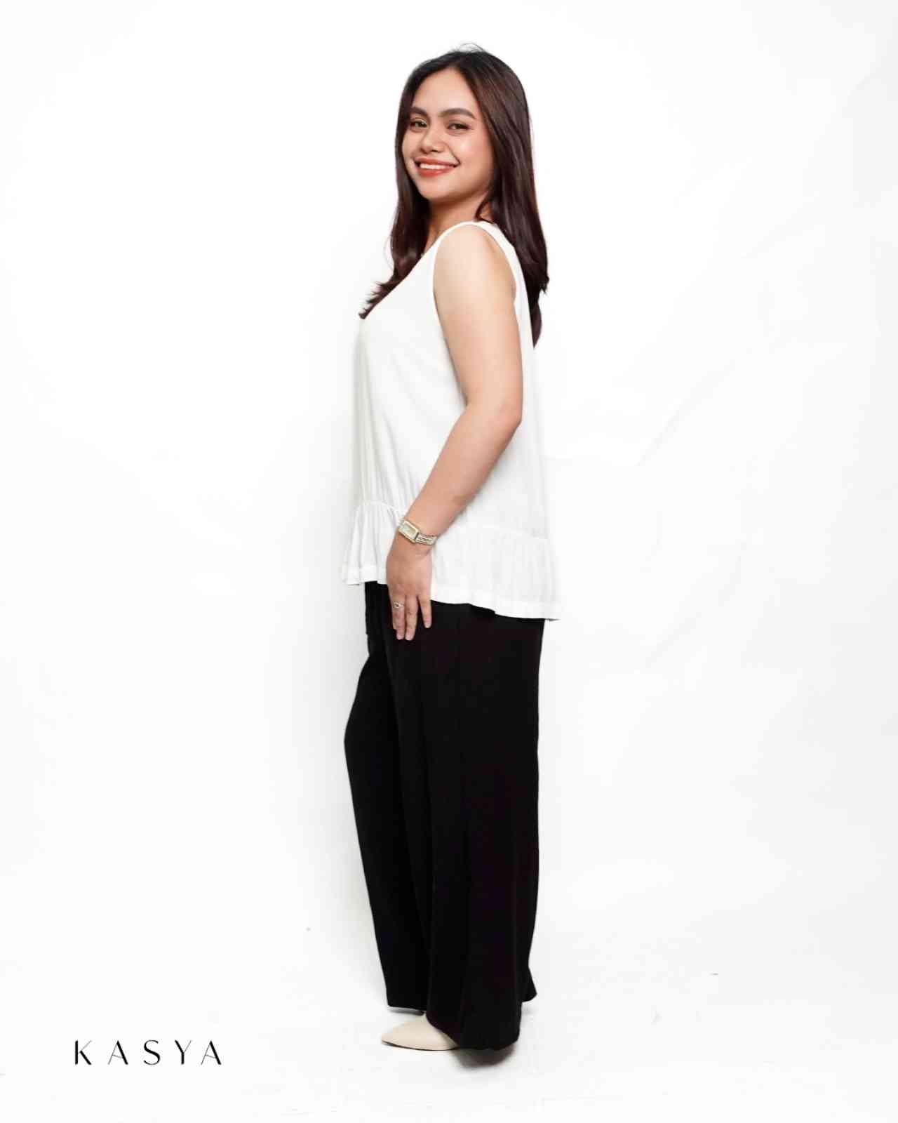 Farah Sleeveless Blouse - Soft Linen