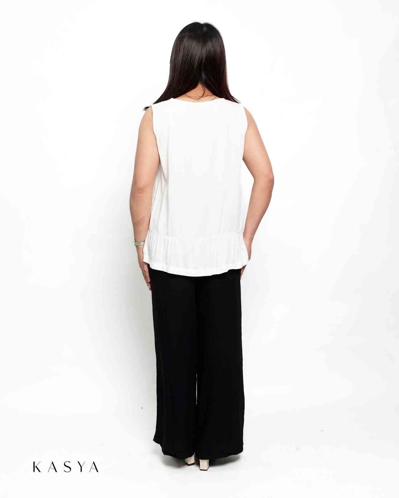Farah Sleeveless Blouse - Soft Linen