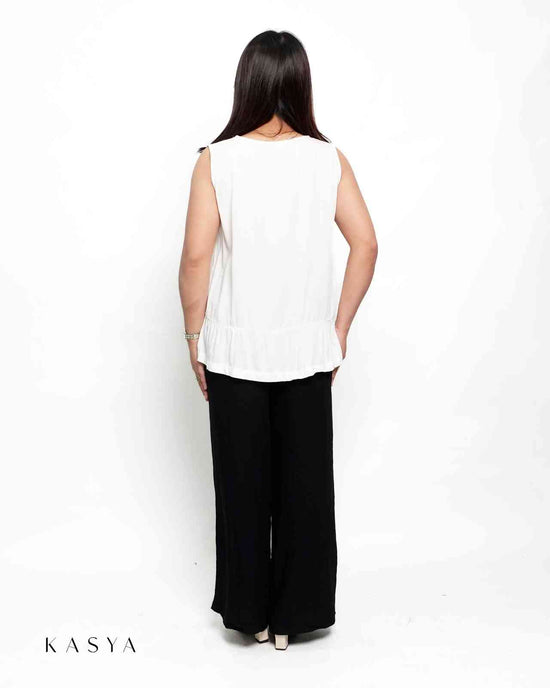 Farah Sleeveless Blouse - Soft Linen